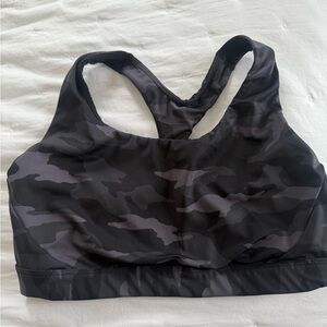Athleta Gray Camo Sports Bra